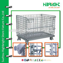 zinc plated wire mesh nesting warehouse security cage